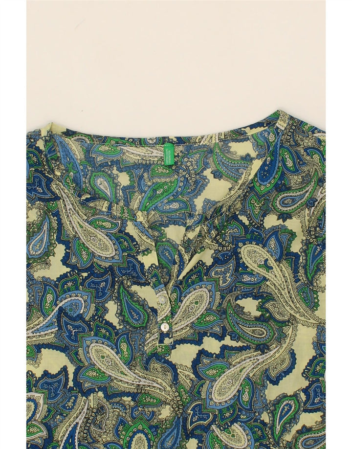 BENETTON Womens Blouse Top UK 14 Large Multicoloured Paisley Vintage Benetton and Second-Hand Benetton from Messina Hembry 