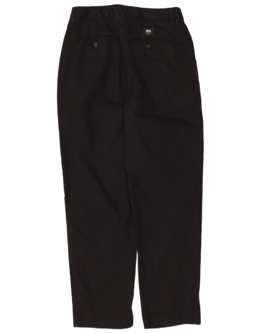VANS Womens Tapered Chino Trousers W28 L27 Black Cotton