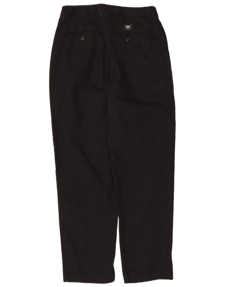VANS Womens Tapered Chino Trousers W28 L27 Black Cotton