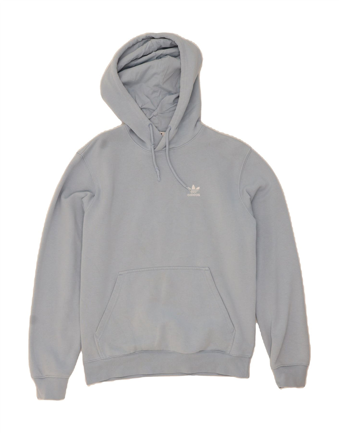 ADIDAS Mens Hoodie Jumper Small Blue Cotton Vintage Adidas and Second-Hand Adidas from Messina Hembry 