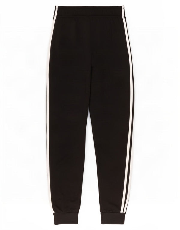 Adidas Boys Tracksuit Trousers Joggers 13-14 Years Black Polyester