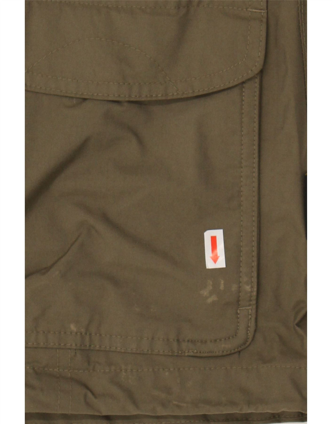 JACK WOLFSKIN Womens Hooded Utility Jacket UK 10 Small Khaki Polyamide Vintage Jack Wolfskin and Second-Hand Jack Wolfskin from Messina Hembry 