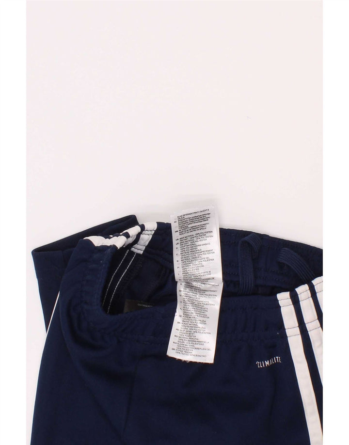 Adidas Boys Climalite Tracksuit Trousers 3-4 Years Navy Blue Polyester