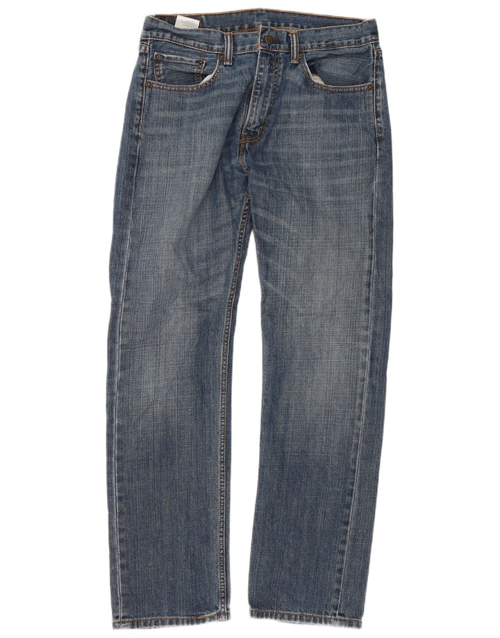 Levi's Mens Straight Jeans W33 L32 Blue Cotton