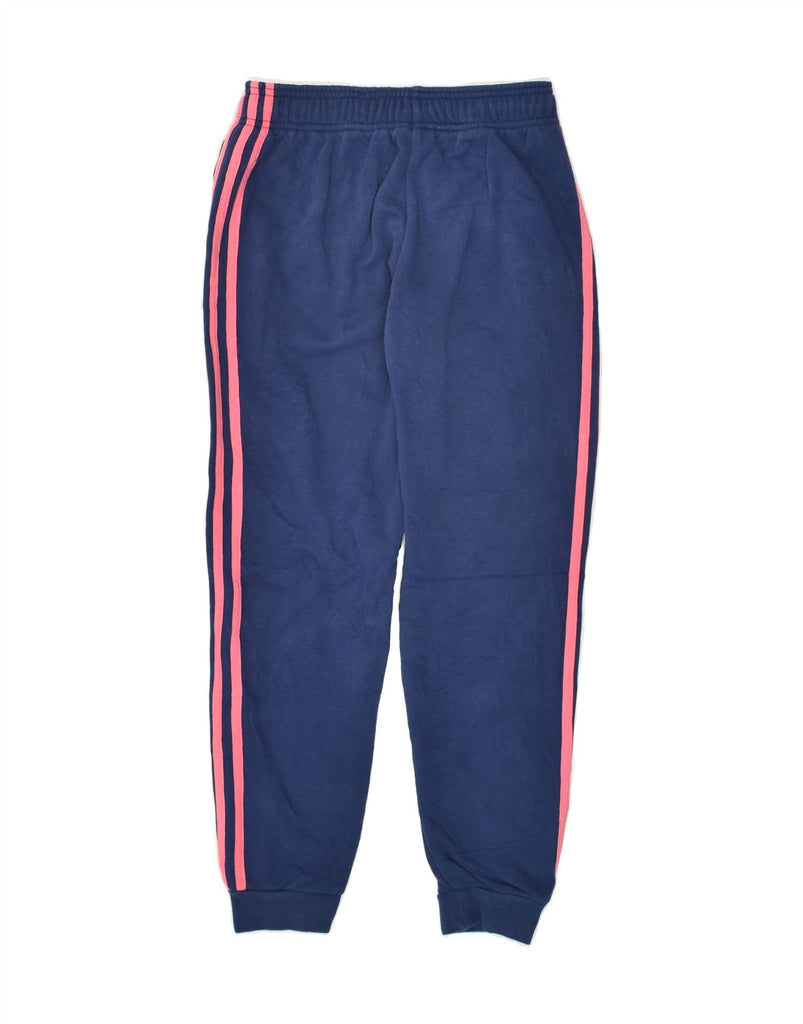 ADIDAS Boys Tracksuit Trousers Joggers 11-12 Years Navy Blue Cotton | Vintage Adidas | Thrift | Second-Hand Adidas | Used Clothing | Messina Hembry 