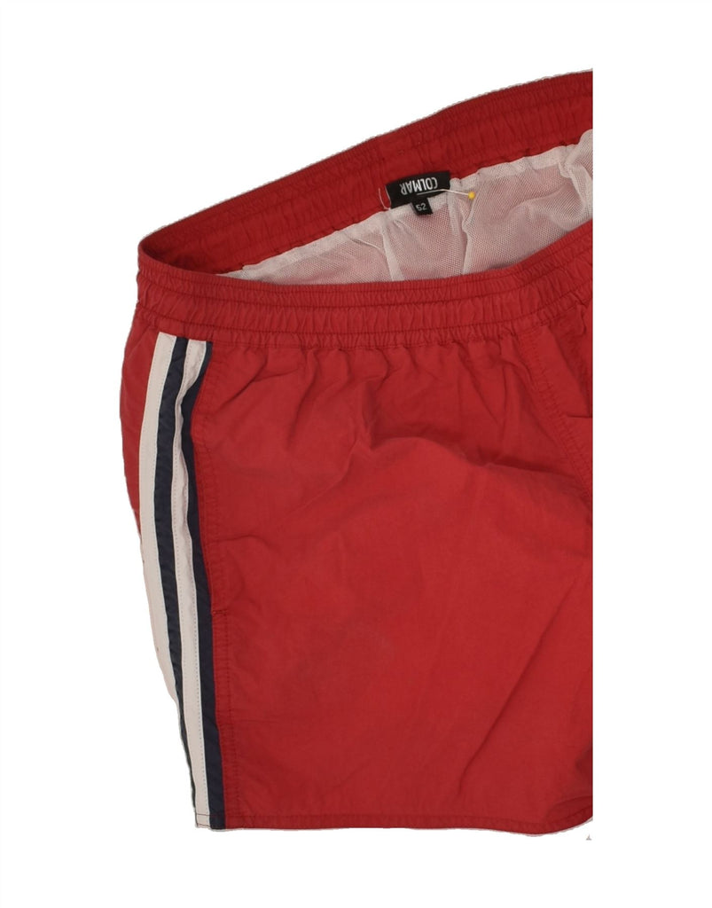 COLMAR Mens Graphic Sport Shorts IT 52 XL Red | Vintage Colmar | Thrift | Second-Hand Colmar | Used Clothing | Messina Hembry 