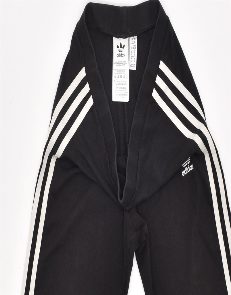 ADIDAS Womens Leggings UK 6 XS W26 Black Cotton | Vintage | Thrift | Second-Hand | Used Clothing | Messina Hembry 