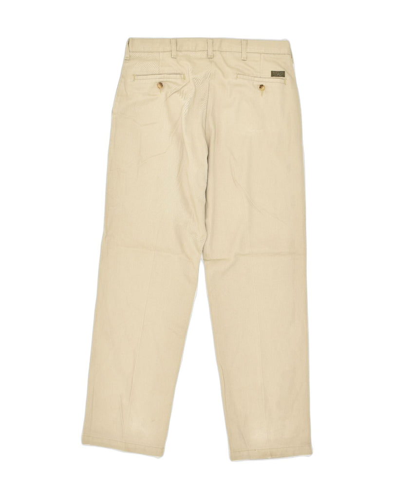 LEE Mens Straight Chino Trousers W34 L32 Beige Cotton | Vintage Lee | Thrift | Second-Hand Lee | Used Clothing | Messina Hembry 