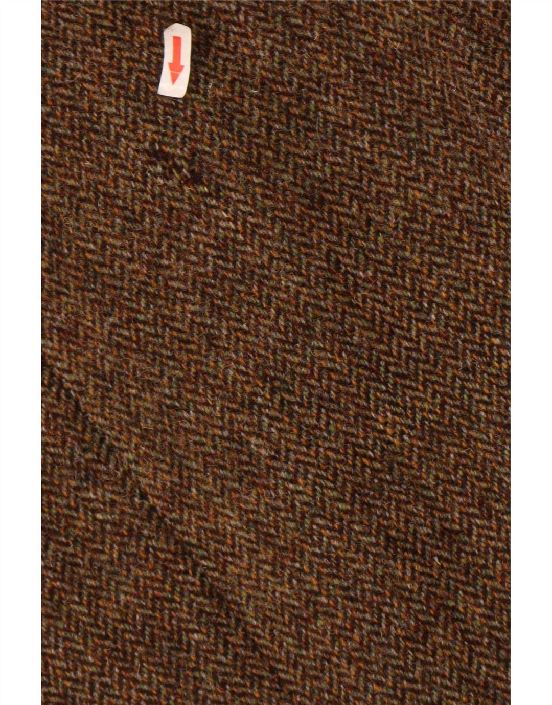 Harris Tweed Mens 2 Button Blazer Jacket UK 40 Large Brown Herringbone Wool