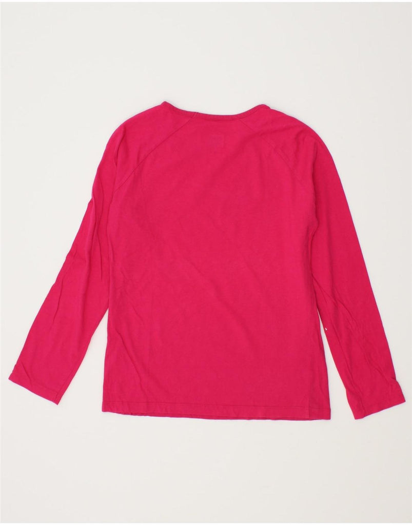 NIKE Girls Graphic Top Long Sleeve 12-13 Years Large Pink Cotton Vintage Nike and Second-Hand Nike from Messina Hembry 