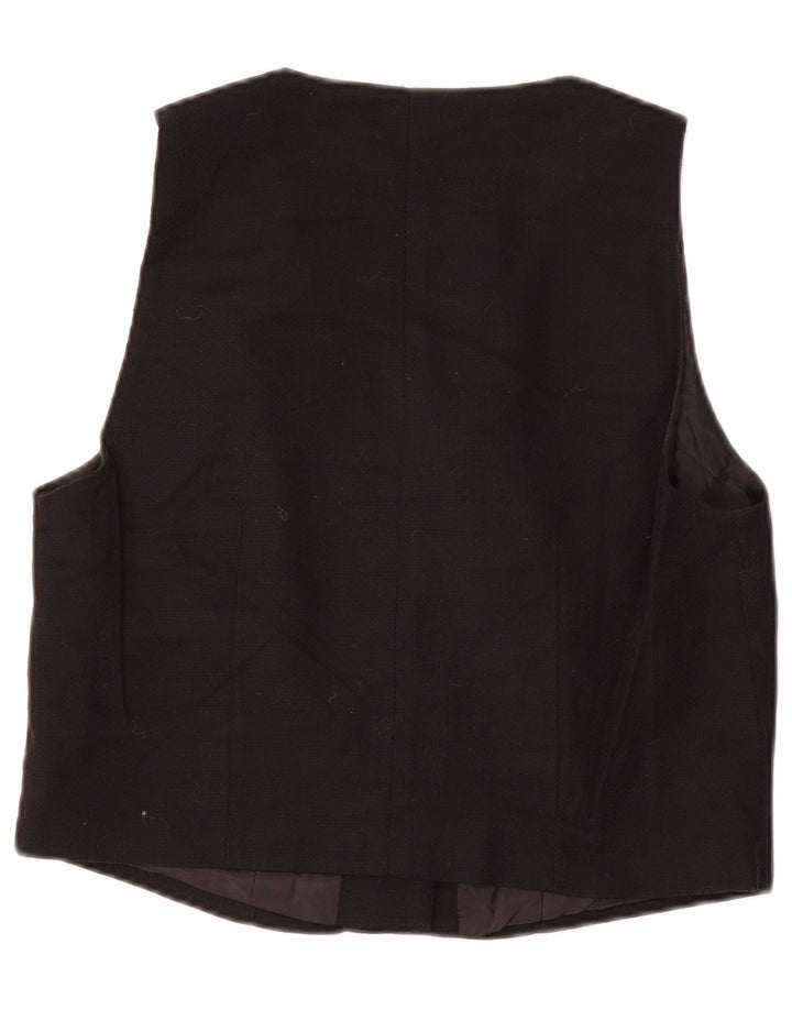 Zara Womens Waistcoat UK 10 Small Black