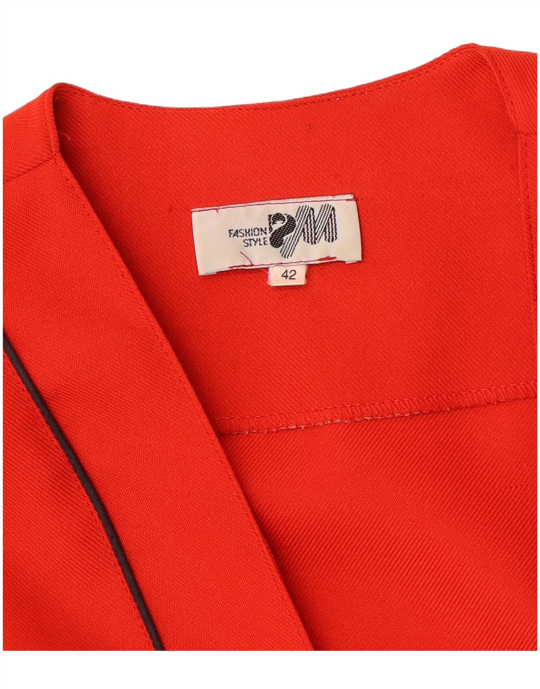 Vintage Womens Open Blazer Jacket IT 42 Medium Red Striped