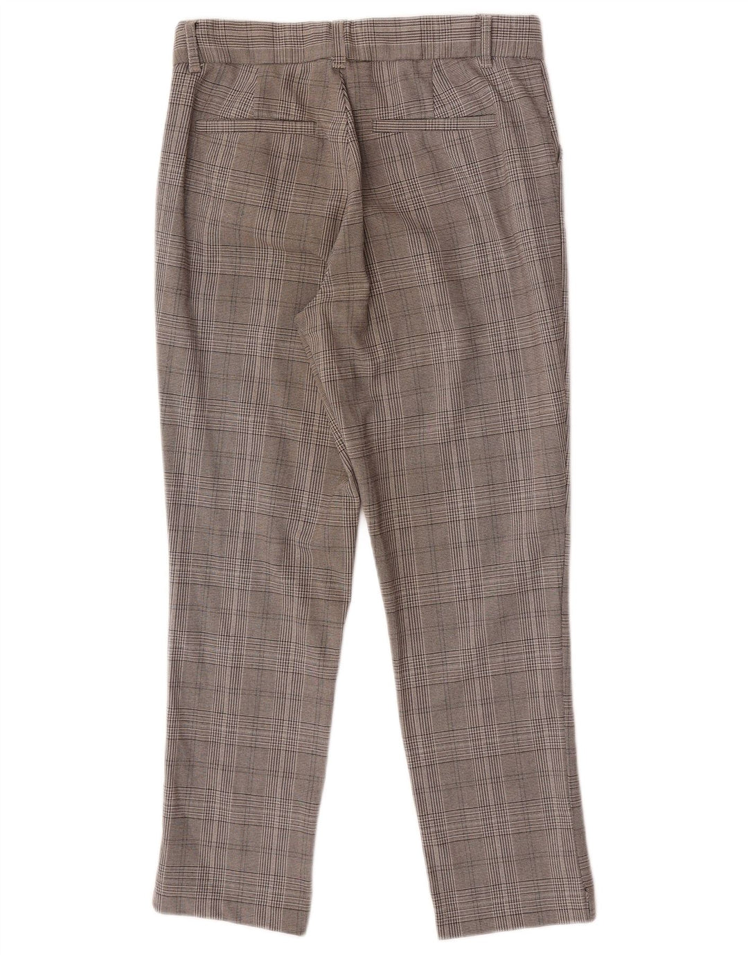 Zara Womens Slim Chino Trousers Small W26 L25 Grey Check