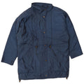 LONDON FOG Womens Oversized Windbreaker Jacket UK 10 Small Navy Blue