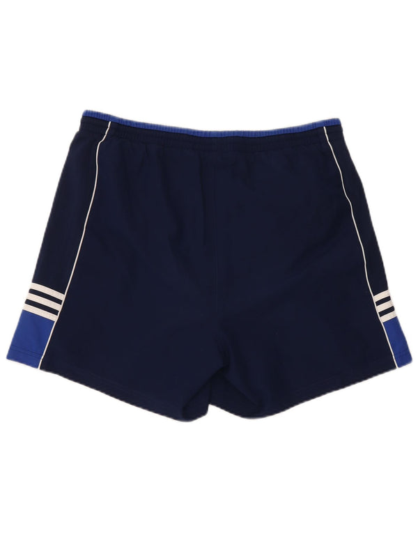 Adidas Mens Sport Shorts Large Navy Blue Colourblock Polyester