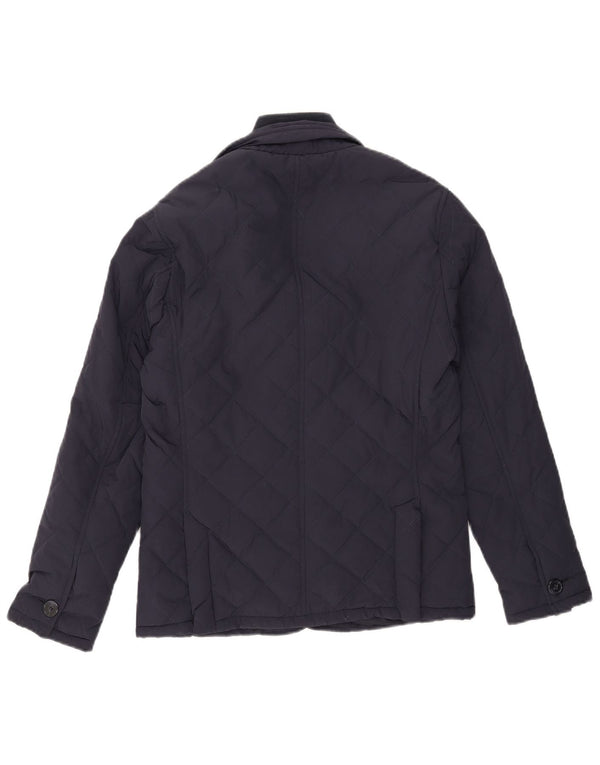 Kappa Mens Quilted Jacket UK 34 XS Navy Blue Polyester