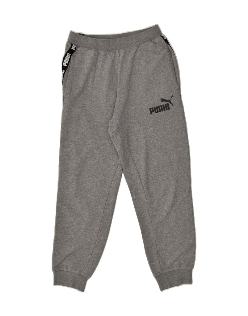 PUMA Mens Tracksuit Trousers Joggers Small Grey Cotton | Vintage Puma | Thrift | Second-Hand Puma | Used Clothing | Messina Hembry 