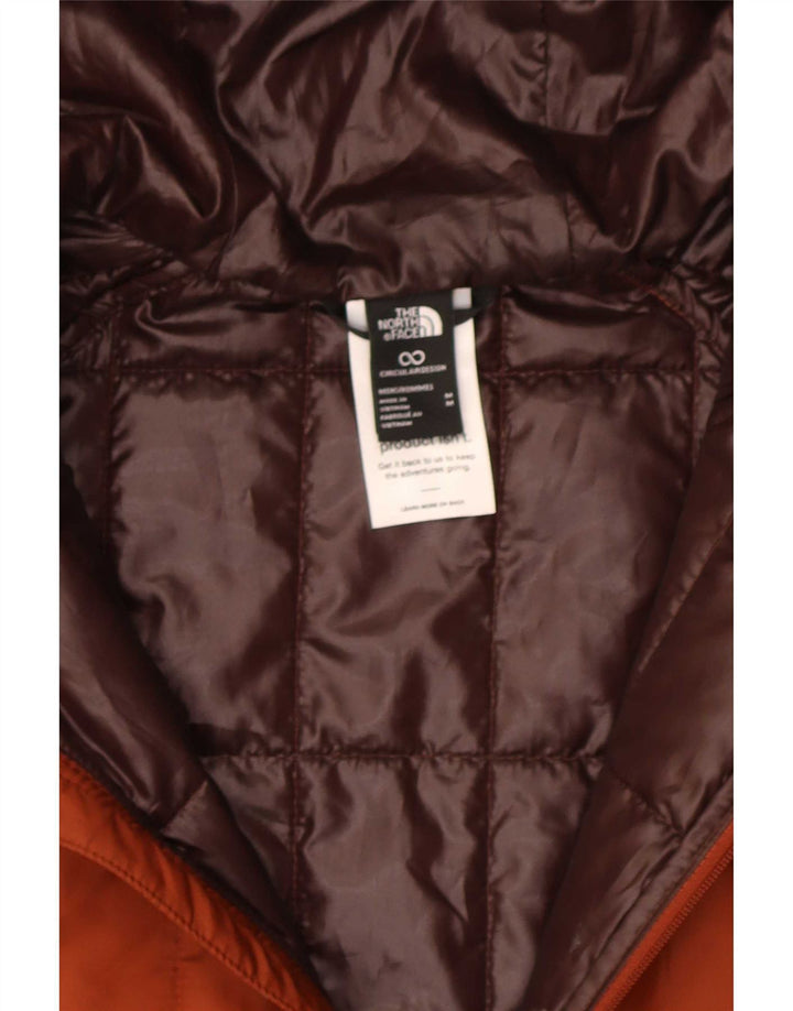 The North Face Mens Hooded Padded Jacket UK 38 Medium Brown