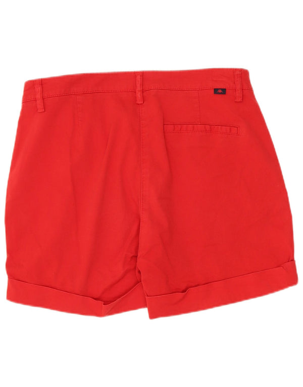 Kappa Womens Perfect Fit Chino Shorts IT 44 Medium W30 Red Cotton