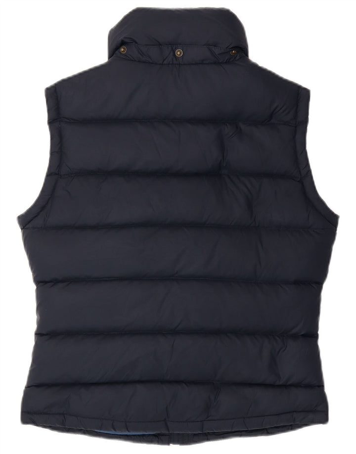 JACK WILLS Womens Oversized Padded Gilet UK 10 Small Navy Blue Nylon
