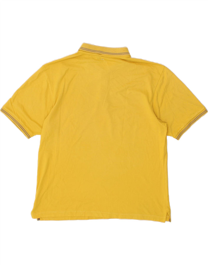 CHAMPION Mens Polo Shirt Large Yellow | Vintage Champion | Thrift | Second-Hand Champion | Used Clothing | Messina Hembry 