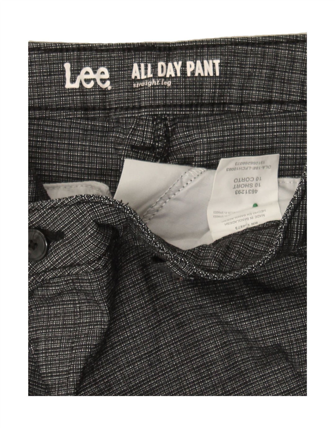 LEE Womens Straight Casual Trousers US 10 Large W32 L29 Grey Check Vintage Lee and Second-Hand Lee from Messina Hembry 
