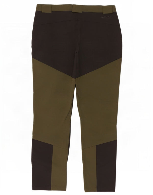 Mountain Warehouse Mens Hiking Cargo Trousers W34 L28 Khaki Colourblock