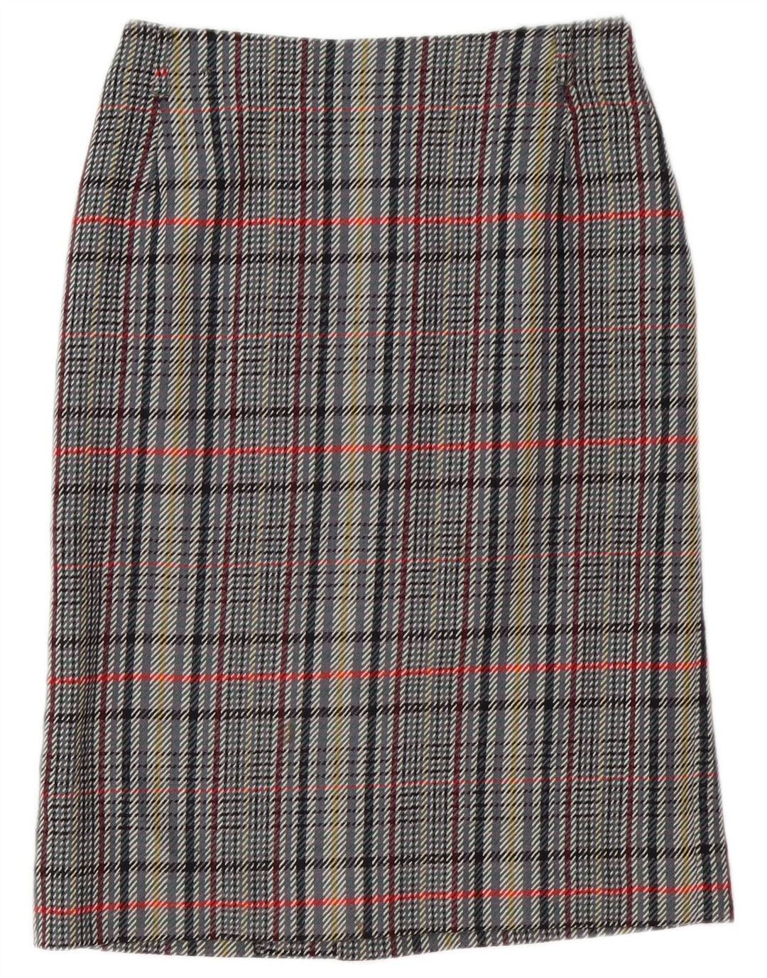 VINTAGE Womens 2 Piece Skirt Set IT 42 Medium W30  Grey Check