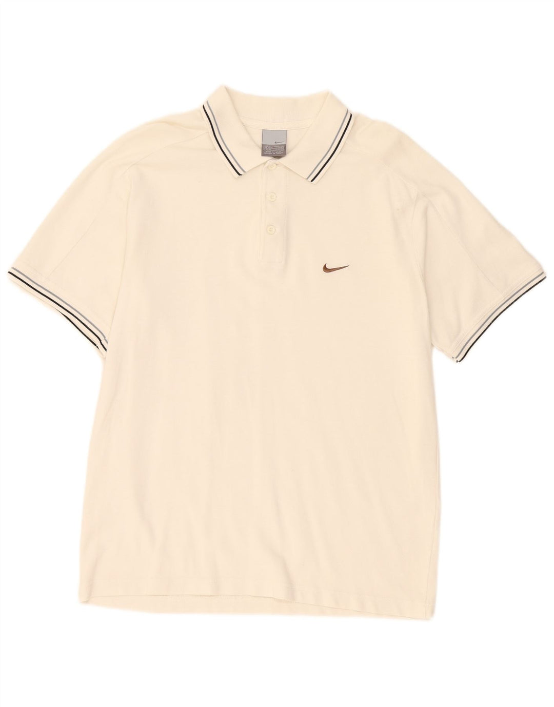 Nike Mens Polo Shirt UK 39/41 Medium White