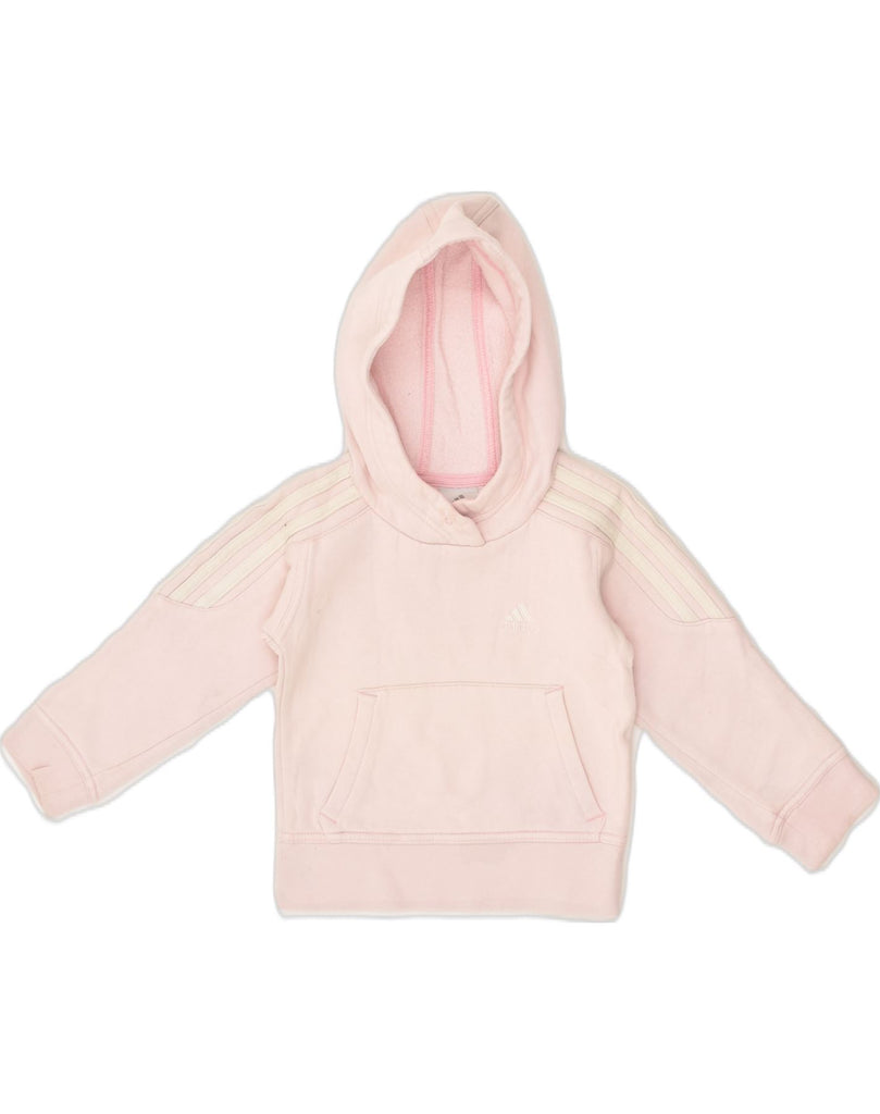 ADIDAS Baby Girls Hoodie Jumper 18-24 Months Pink Cotton | Vintage Adidas | Thrift | Second-Hand Adidas | Used Clothing | Messina Hembry 