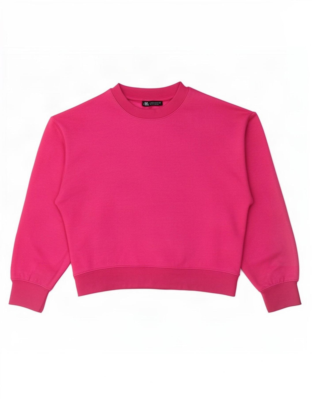 Zara Womens Sweatshirt Jumper UK 14 Medium Pink Polyester