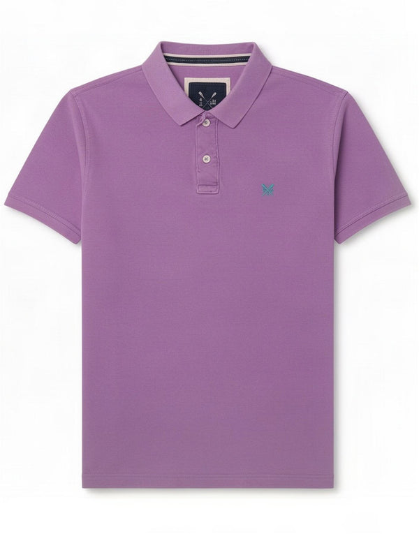 Crew Clothing Mens Polo Shirt Large Purple Cotton