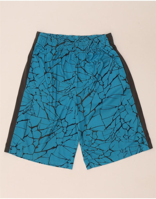 Reebok Mens Abstract Pattern Sport Shorts XL Blue Polyester