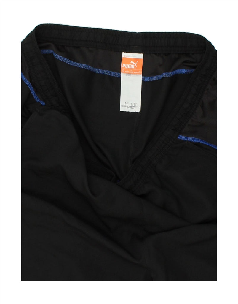 PUMA Mens Sport Shorts 2XL Black Polyester | Vintage Puma | Thrift | Second-Hand Puma | Used Clothing | Messina Hembry 