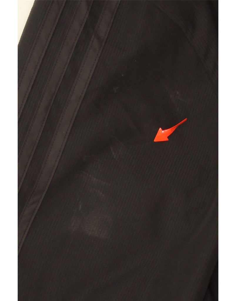 ADIDAS Mens Hooded Reversible Jacket UK 36 Small Black Polyester Vintage Adidas and Second-Hand Adidas from Messina Hembry 