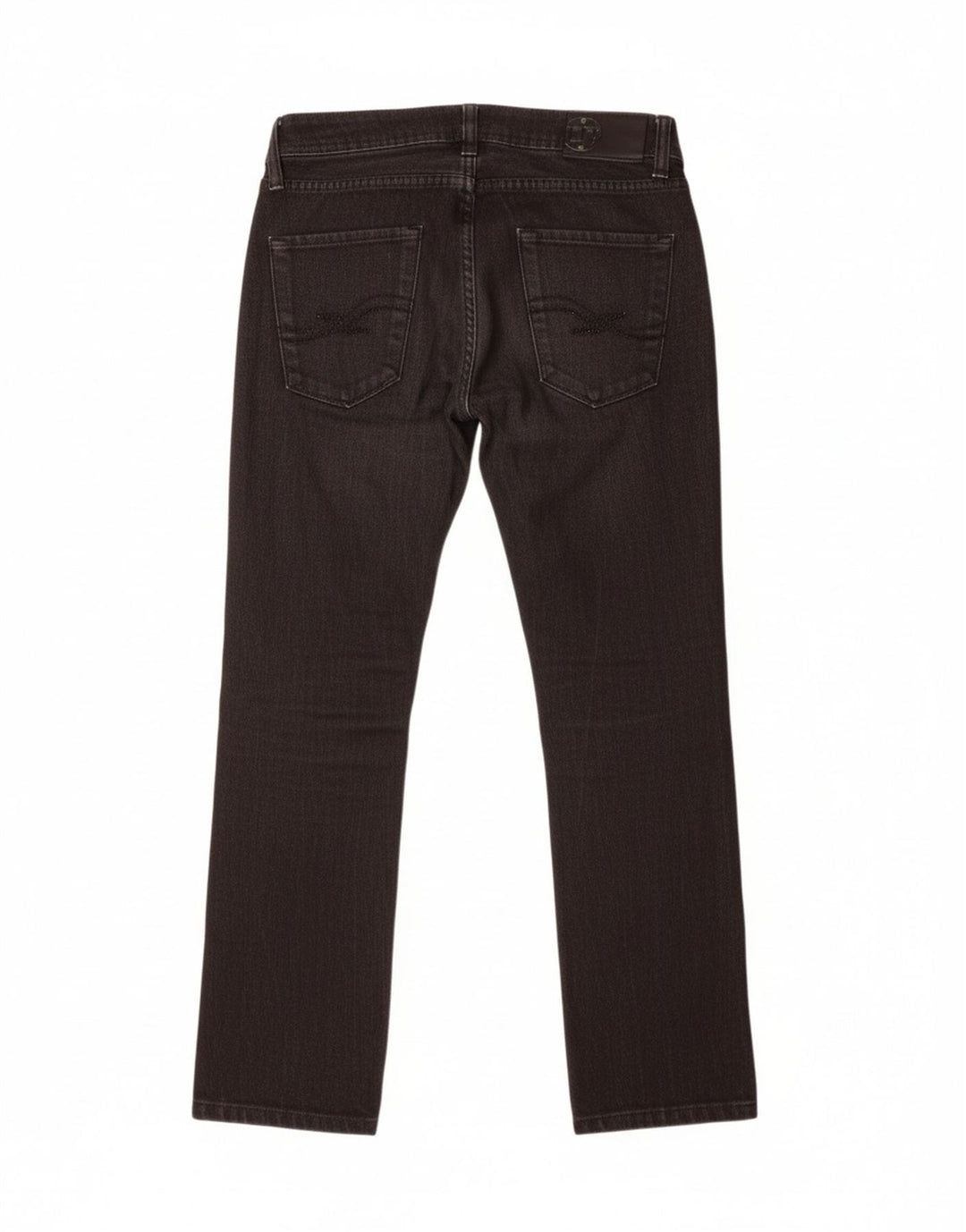 TRUSSARDI Womens Straight Jeans W25 L27 Black Cotton Vintage Trussardi and Second-Hand Trussardi from Messina Hembry 