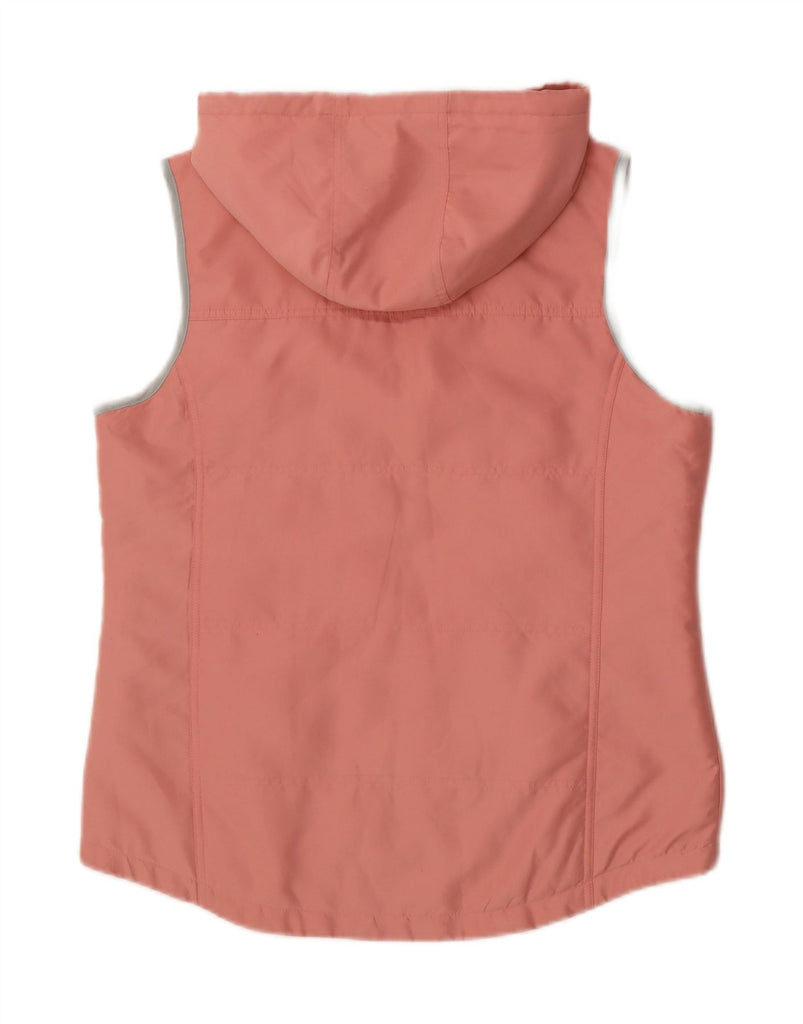 PACO Womens Hooded Padded Gilet UK 14 Medium Pink Vintage Paco and Second-Hand Paco from Messina Hembry 