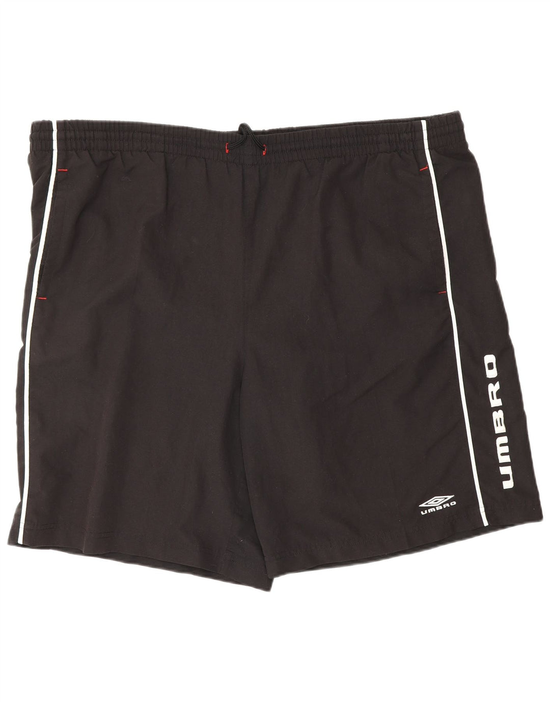 UMBRO Mens Graphic Sport Shorts 2XL  Black Polyester