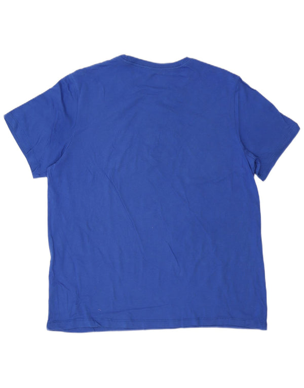 NIKE Mens Inter Milan Graphic T-Shirt Top XL Blue Cotton