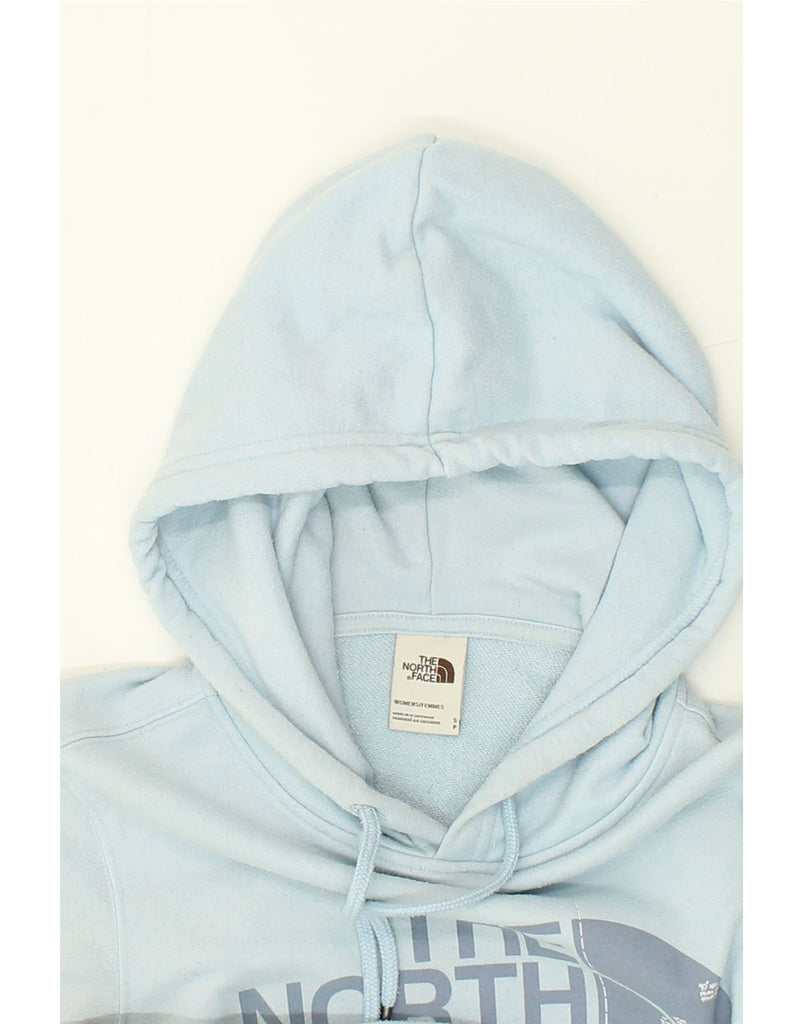 THE NORTH FACE Womens Graphic Hoodie Jumper UK 10 Small Blue Cotton | Vintage The North Face | Thrift | Second-Hand The North Face | Used Clothing | Messina Hembry 