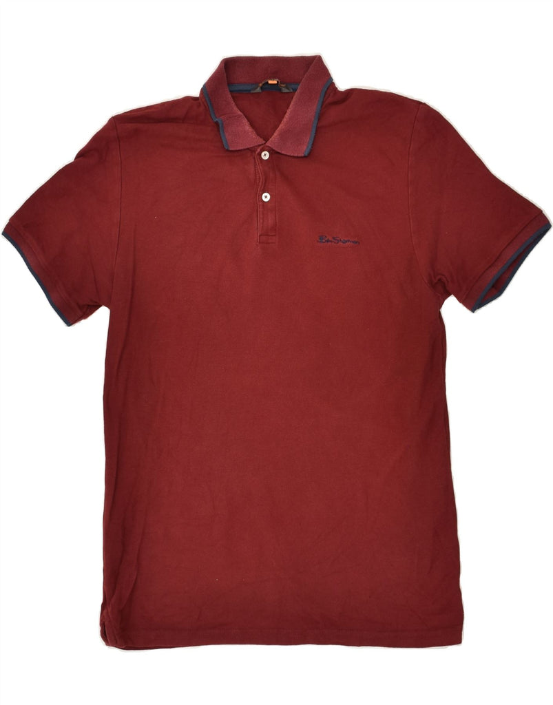 BEN SHERMAN Mens Polo Shirt Small Burgundy Cotton | Vintage Ben Sherman | Thrift | Second-Hand Ben Sherman | Used Clothing | Messina Hembry 