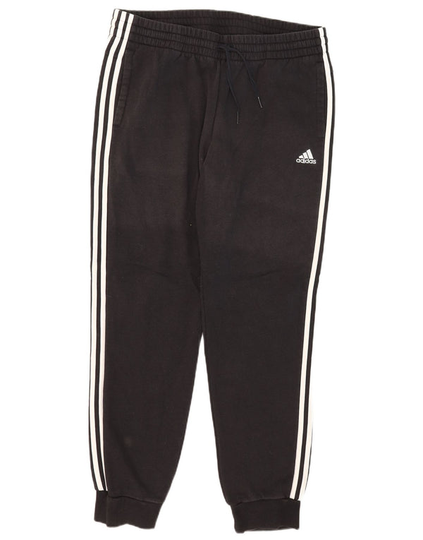 Adidas Mens Tracksuit Trousers Joggers XL Black Cotton