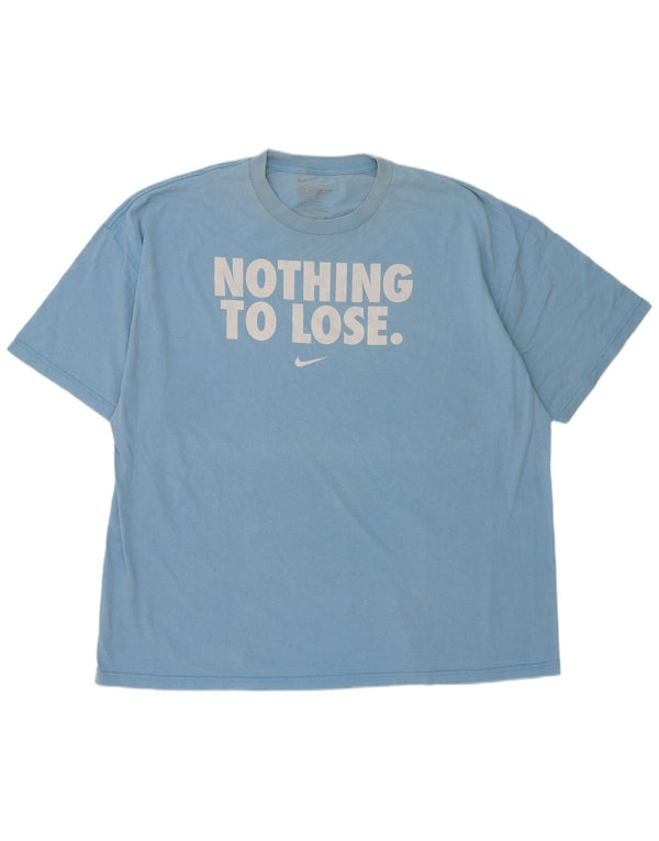 Nike Mens Loose Fit Graphic T-Shirt Top 3XL Blue