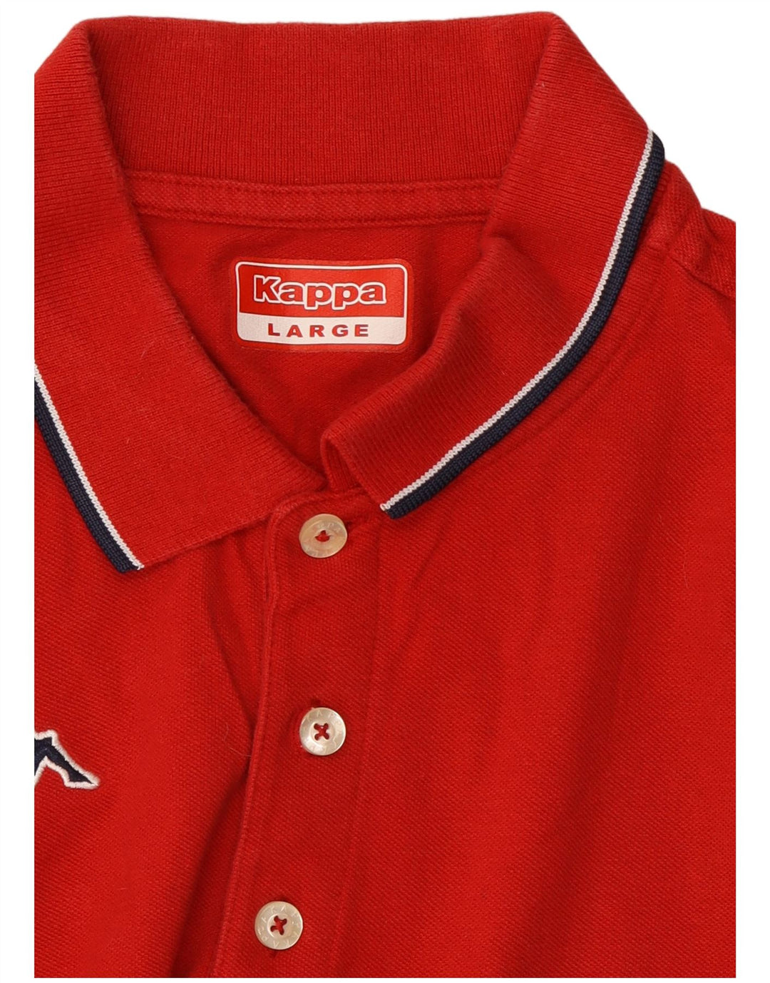 Kappa Mens Polo Shirt Large Red