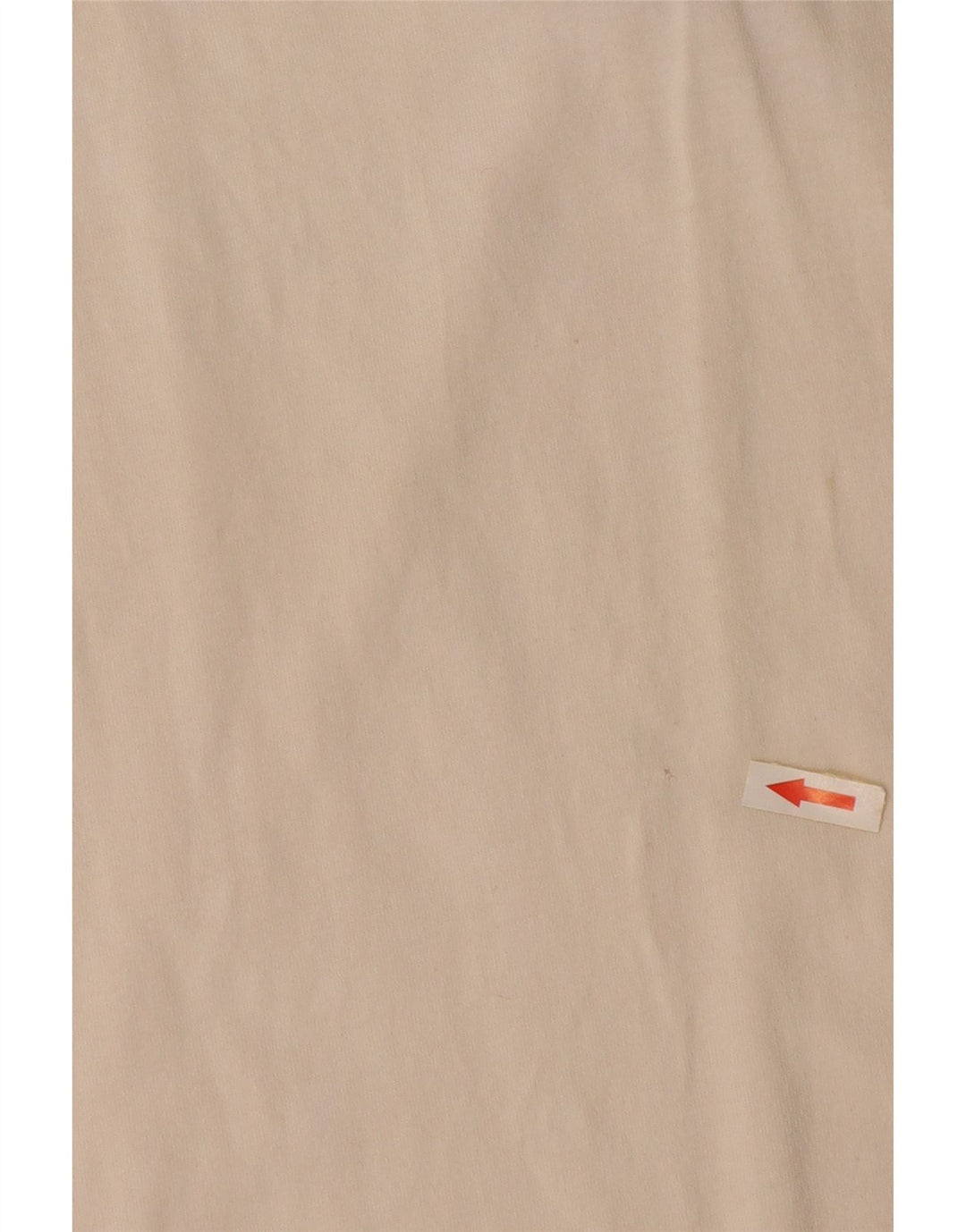 ASICS Mens Zip Neck T-Shirt Top Large Off White