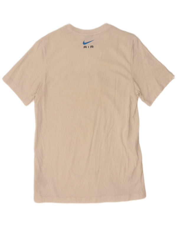 Nike Mens Graphic T-Shirt Top Medium White Cotton