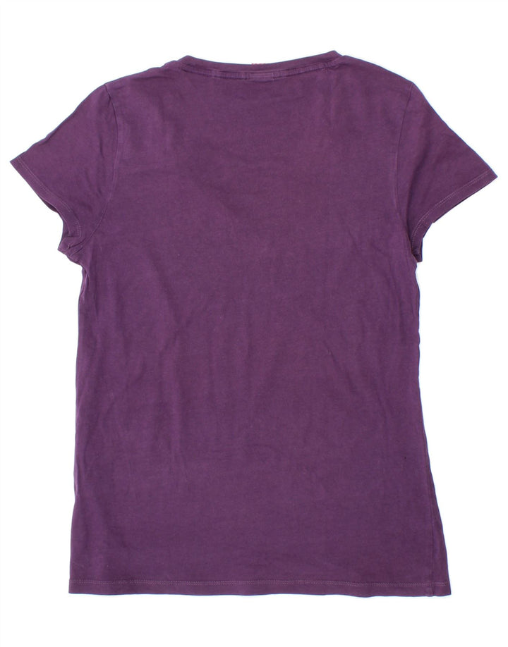 PUMA Womens Graphic T-Shirt Top UK 12 Medium  Purple Vintage Puma and Second-Hand Puma from Messina Hembry 