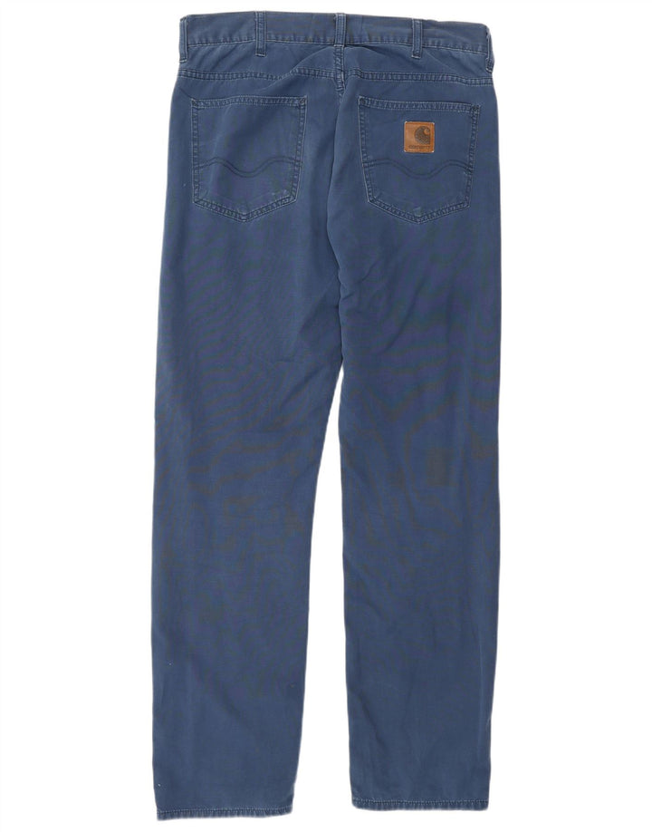 CARHARTT Mens Straight Casual Trousers W32 L30 Blue