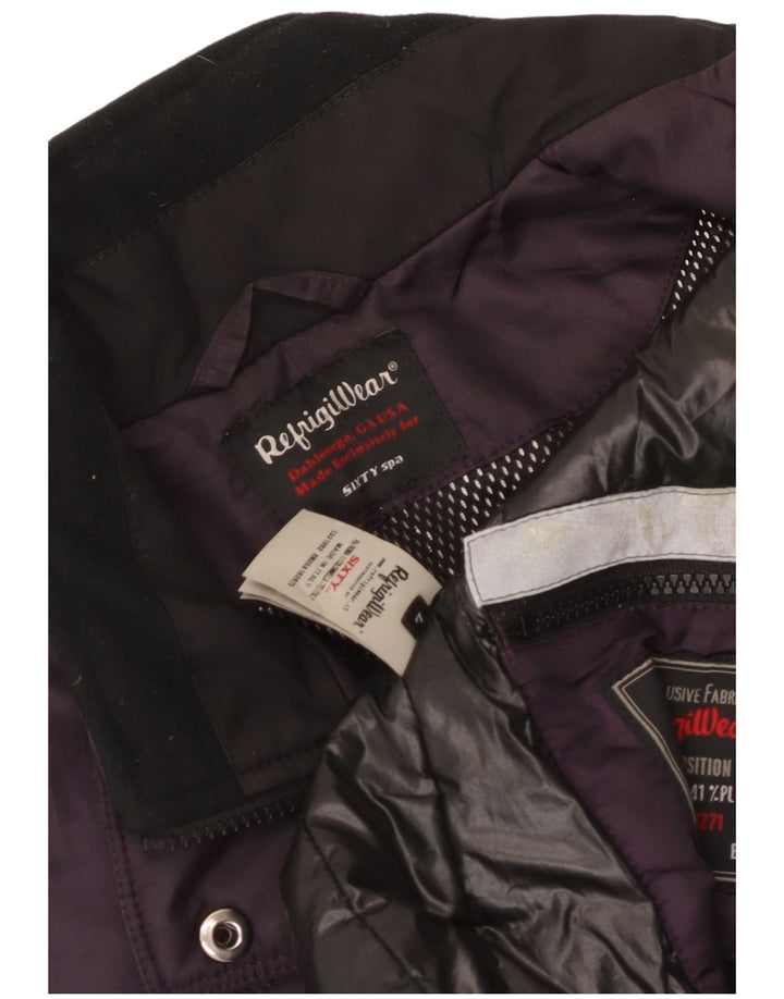 Refrigiwear Womens Utility Jacket UK 14 Large Purple Polyamide