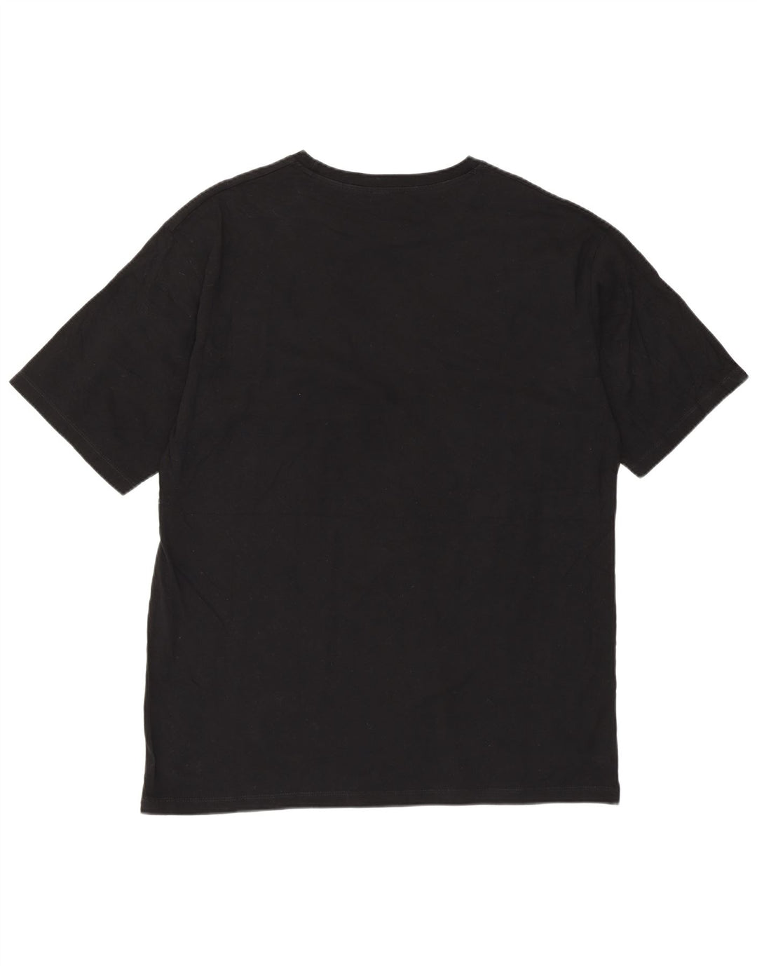 Zara Mens Graphic T-Shirt Top XL Black Cotton